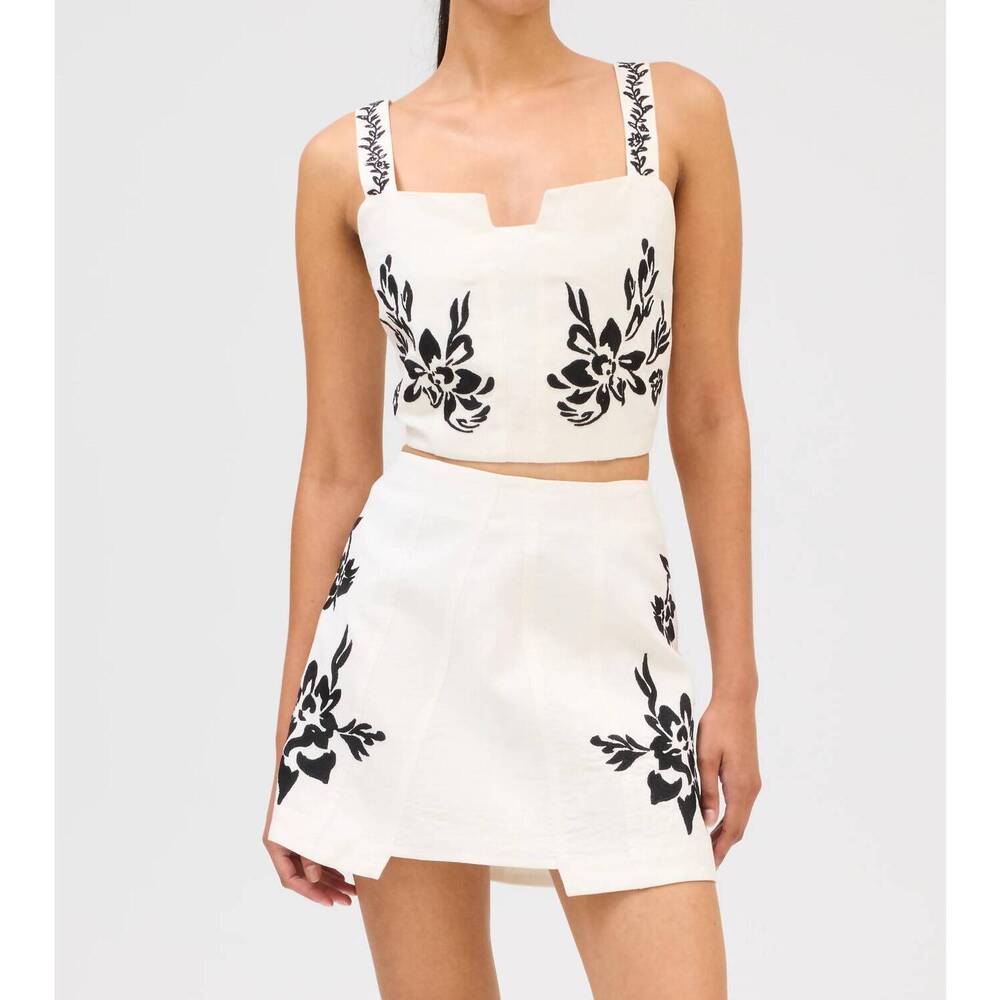 NEW ALLISON colette tank in ivory/black